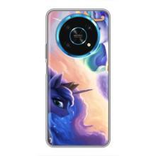 Чехол для Хуавей Хонор Мэджик 5 Лайт 5G - (Единорожки - Новинки) (AlphaPrint) (Единорожки)