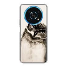 Чехол с птицами на Huawei Honor Magic 5 Lite 5G (VPrint) (Сова)
