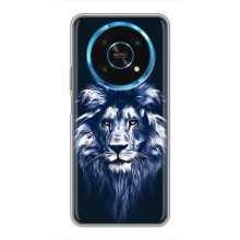 Чехол со Львом для Huawei Honor Magic 5 Lite 5G (VPrint) (Синий Лев)