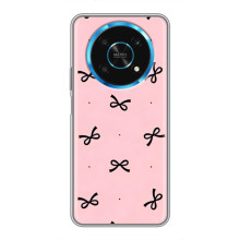 Чохол банти для Huawei Honor Magic 5 Lite 5G – Чорні бантики