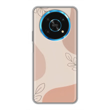 Чехол цветочный дизайн для Huawei Honor Magic 5 Lite 5G – Коричневый фон