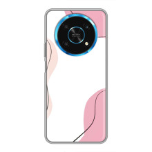 Чехол цветочный дизайн для Huawei Honor Magic 5 Lite 5G – Розовый фон