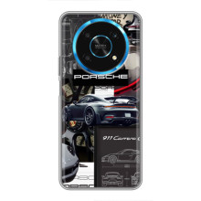 Чохол з авто Порше для Huawei Honor Magic 5 Lite 5G – Колаж Порше