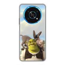 Чохол з мультфільмом Шрек на Huawei Honor Magic 5 Lite 5G – Шрек і осел