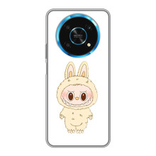 Чохол з принтом Лабубу для Huawei Honor Magic 5 Lite 5G – Бежевий Лабубу