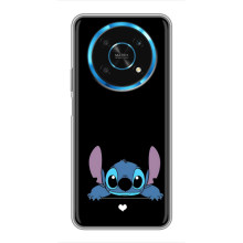 Чохол з принтом Стіч на Huawei Honor Magic 5 Lite 5G (Стіч на чорному)