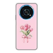 Чехол с розовым рисунком для Huawei Honor Magic 5 Lite 5G (Букет цветов)