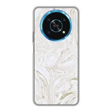 Мраморный чехол на Huawei Honor Magic 5 Lite 5G (VPrint) (Белый мрамор)