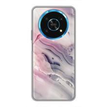 Мраморный чехол на Huawei Honor Magic 5 Lite 5G (VPrint) (Пурпурный Мрамор)