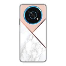 Мраморный чехол на Huawei Honor Magic 5 Lite 5G (VPrint) (Тройной мрамор)