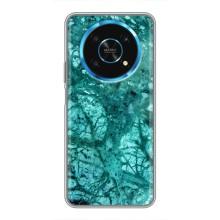 Мраморный чехол на Huawei Honor Magic 5 Lite 5G (VPrint) (Зеленый мрамор)