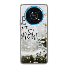 Новогодние, Праздничные Чехлы для Huawei Honor Magic 5 Lite 5G - 2024 год (Let it snow)