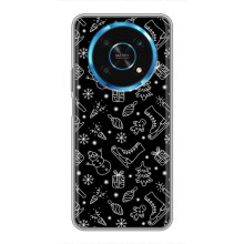 Новогодние, Праздничные Чехлы для Huawei Honor Magic 5 Lite 5G - 2024 год (Новогодний фон)