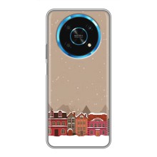 Новогодние, Праздничные Чехлы для Huawei Honor Magic 5 Lite 5G - 2024 год (Зимний город)