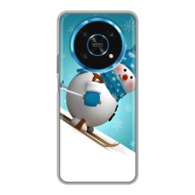 Чохол з зимовим принтом для Хуавей Хонор Магік 5 Лайт 5G (Лижник)