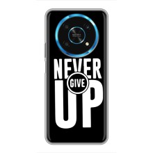 Силіконовый Чохол на Huawei Honor Magic 5 Lite 5G з картинкою НАЙК (Never Give UP)