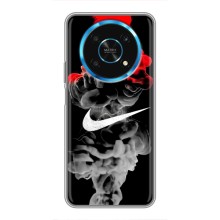 Силіконовый Чохол на Huawei Honor Magic 5 Lite 5G з картинкою НАЙК (Nike дим)