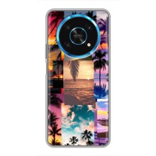 Силиконовый чехол с КАРТИНКАМИ лето для Huawei Honor Magic 5 Lite 5G (AlphaPrint) (Летний отпуск)