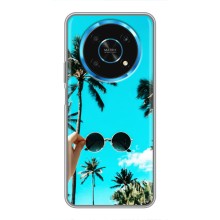 Силиконовый чехол с КАРТИНКАМИ лето для Huawei Honor Magic 5 Lite 5G (AlphaPrint) (Взгляд лето)