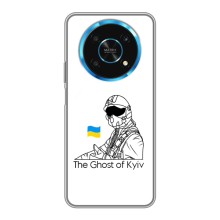 Защитные чехлы (Призрак Киева) для Huawei Honor Magic 5 Lite 5G (AlphaPrint) (Летчик Киева)