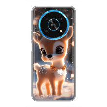 Яркий чехол для Huawei Honor Magic 5 Lite 5G с Зимними Оленятами – Оленёнок