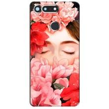 Чехлы (ART) Цветы на Huawei Honor View 20 / V20 (VPrint) (Глаза в цветах)