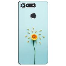Чехлы с Цветами для Huawei Honor View 20 / V20 (VPrint) (Желтый цветок)