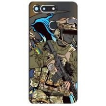 Чехлы с картинкой ЗСУ для Huawei Honor View 20 / V20 (AlphaPrint) – Воин ВСУ