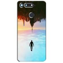 Чехол с человеком пауком для Huawei Honor View 20 / V20 - (AlphaPrint) (Паук человек)