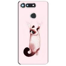 Чехол на Хуавей Хонор Вью 20 / В20 с Котами (VPrint) (Котик падает)