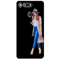 Чехол с картинкой Модные Девчонки Huawei Honor View 20 / V20 – Девушка со смартфоном