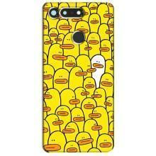 Чохол з принтом для Хуавей Гонор Вію 20 / В20 - (Прикольні) (AlphaPrint) (Біла уточка)