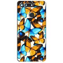 Чохол з принтом для Хуавей Гонор Вію 20 / В20 - (Прикольні) (AlphaPrint) (Яскраві метелики)