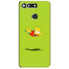 Чехол с Симпсонами для Huawei Honor View 20 / V20 (VPrint) (Барт Симпсон)