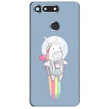 Чехол Unicorn на Huawei Honor View 20 / V20 (Единорог космонавт)