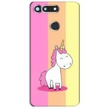 Чехол Unicorn на Huawei Honor View 20 / V20 (Радужный Единорог)