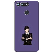 Чохли Венсдей на Huawei Honor View 20 / V20 Уенсдей (AlphaPrint) – Венздей у чорному