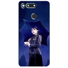 Чохли Венсдей на Huawei Honor View 20 / V20 Уенсдей (AlphaPrint) – Венздей з парасолькою