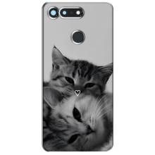 Чехол с рисунком кот на Huawei Honor View 20 / V20 – Пара котов