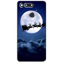 Новорічні Чохли для Хуавей Гонор Вію 20 / В20 (VPrint) (Санта - місяць)