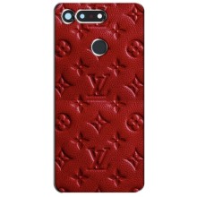 Текстурный Чехол Louis Vuitton для Хуавей Хонор Вью 20 / В20 – Красный ЛВ
