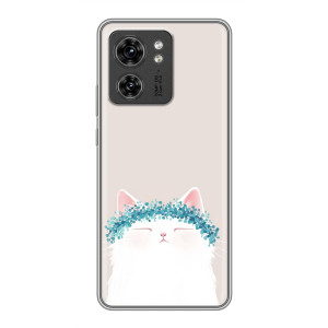 Чехол на тематику: Коты для Huawei Enjoy 90 Plus – Белый котик