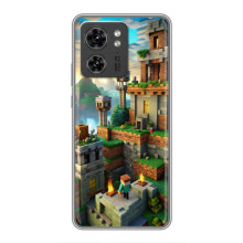 Чехол с картинками Майнкрафт для 合衆國인팅
 – Город Майнкрафт