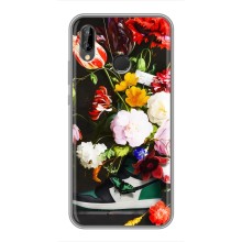 Брендновые Чехлы для Huawei Honor 10 Lite - (PREMIUMPrint) (Nike цветы)