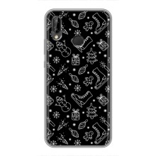 Новогодние, Праздничные Чехлы для Huawei Honor 10 Lite - 2024 год (Новогодний фон)
