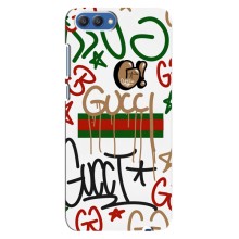 Брендновые Чехлы для Huawei Honor 10, COL-Al00 - (PREMIUMPrint) (Стиль GUUCI)