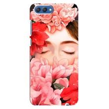 Чехлы (ART) Цветы на Huawei Honor 10, COL-Al00 (VPrint) (Очі в квітах)