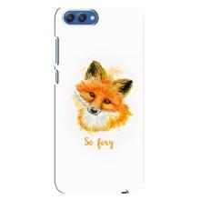 Чехлы с картинкой Лисички для Huawei Honor 10, COL-Al00 (VPrint) – Девочка Лиса
