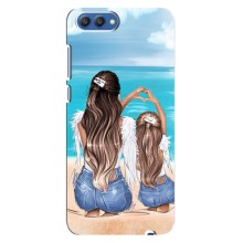 Чохол з друком для Huawei Honor 10, COL-Al00 - (Мама з дитинкою) (AlphaPrint) (Мама з донькою)