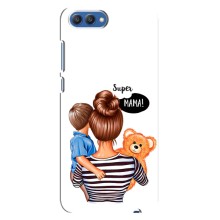 Чохол з друком для Huawei Honor 10, COL-Al00 - (Мама з дитинкою) (AlphaPrint) (Мама з синочком)